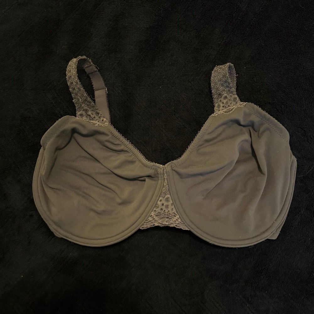 Wacoal Basic Beauty Full Figure Underwire Bra Charcoal Grey 851211 Womens 34G